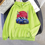 Hoodie Männer für JDM Auto japanische Streetwear Casual