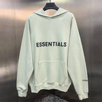 ESSENTIALS Hoodies Men Sweatshirts Reflective Letter Printing Fleece Oversized Hoodie Fashion Hip hop Unisex Essentials Pullover - xinnzy