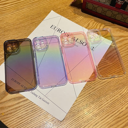 Handyhülle Regenbogen Silikon für iPhone 11 12 13 14 Pro Max X Xs Max XR