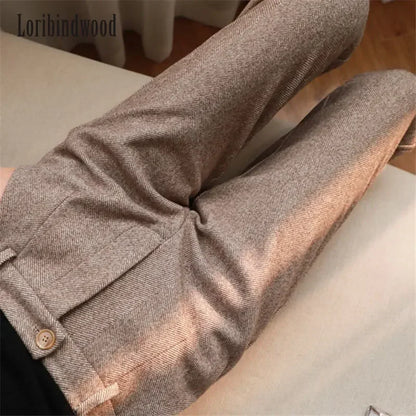 Woolen Pants Harem Pencil Pants