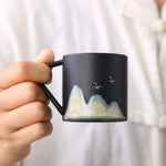 Mountain Ceramic Kung Fu Tea Cup Creative Pottery Espresso Cups