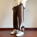 Street Casual Pants Fashion Patchwork Letter Straight-leg Trousers