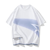 Men Oversized T-Shirt Letter Print Harajuku Short Sleeve Tees Tops Y2k Streetwear Casual Loose