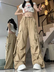 High Street Cargo Pants Retro Wide Leg for Women