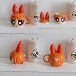 Charming Cartoon Girl Ceramic Mug