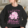 Funny Skeleton Hoodie Sarcastic ‘I Don’t Need Your Attitude’ Sweatshirt for Fall