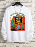 Smells Like Christmas Funny Comics Men Hip Hop Oversized