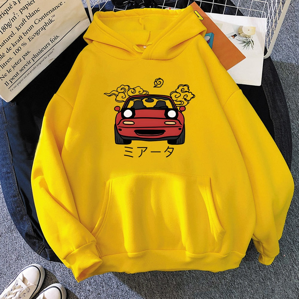 Men Hoodies JDM Japanese Automotive Printed Pullover