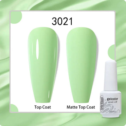 8ml Pure Color Gel Nail Polish Nail Art Manicure Semi Permanent