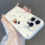 Disney Mickey Minnie Mouse individuality Cute Phone Case For iPhone Shockproof