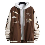 Herren Jacken Mäntel Frühling Herbst Casual Langarm Baseball Jacke