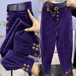 Korean Style Corduroy Loose Casual Warm Winter Fall Pants