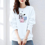 Sweatshirt Ladies Simple Pullover Comfortable Fashion Outwear