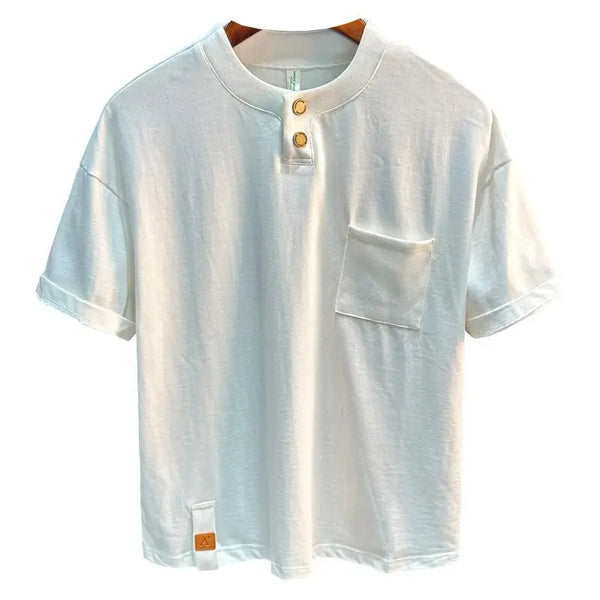 Mens Basic Tee Solid Color Relaxed Fit Cotton T Shirt Everyday Crew