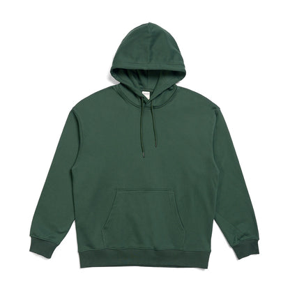 New Hooded Hoodies for Men Thick Fabric, Solid Basic Sweatshirts with Quality Jogger Texture Pullovers