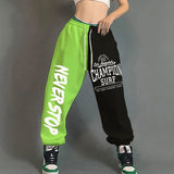 Elastic Drawstring Sweatpants High Waist Harajuku