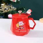 400ml Cartoon Santa Claus Elk Ceramic Mug