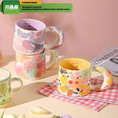 Mug High-Value Ceramic Mugs Niche Design Girls Office