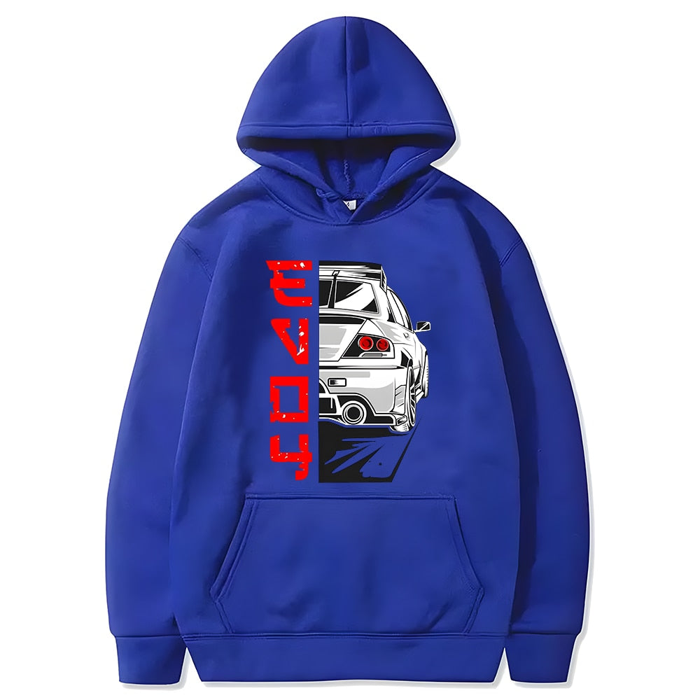 Men Hoodie Harajuku Cartoon Anime Kawaii Car Casual