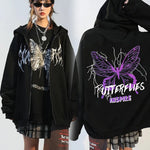 Y2K Oversize Butterfly Hoodie Sweatshirt Harajuku