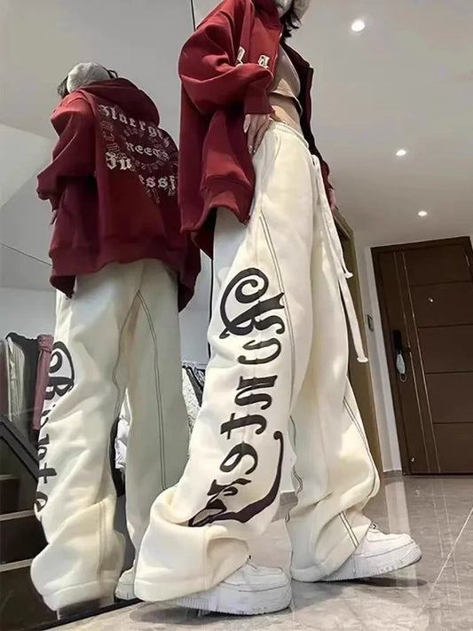 2024 Übergroße Harajuku Jogginghose für Damen