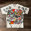 Y2K Retro Anime Print T-Shirt Women's Summer Racing Streetwear Top