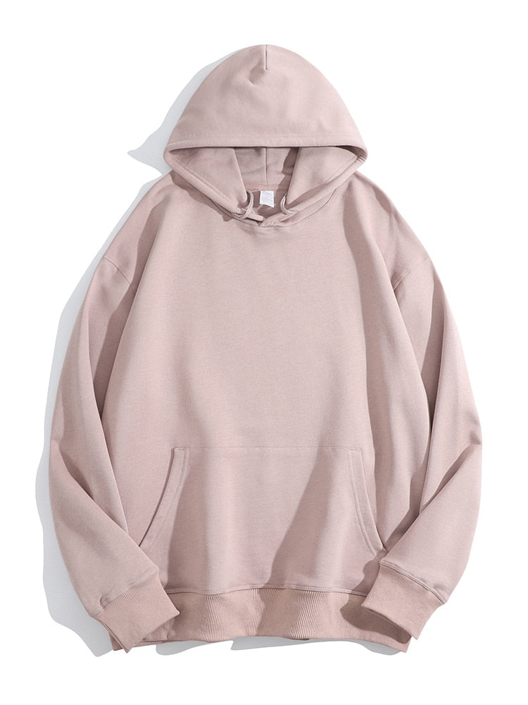 Women Hoodies Pullover Thick Solid Loose Cotton