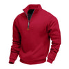 Men's Half Zip Fleece Sweatshirt - Stand Collar Pullover