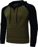 Men Hoodies Sweatshirts Long Sleeve Solid Lightweight Casual