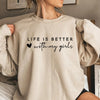 Life Is Better with My Girls Hoodie Mom Era Crewneck Mother of Girls Sweatshirt