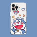 Doraemon Soft Phone Case für iPhone Liquid Silicone Cover Fundas