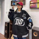 American Style Letters Embroidered Jackets Women's Street Fashion Pilot Baseball Uniform