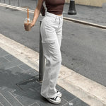 Verstellbare Cargohose: Y2K Retro Street Style für Damen