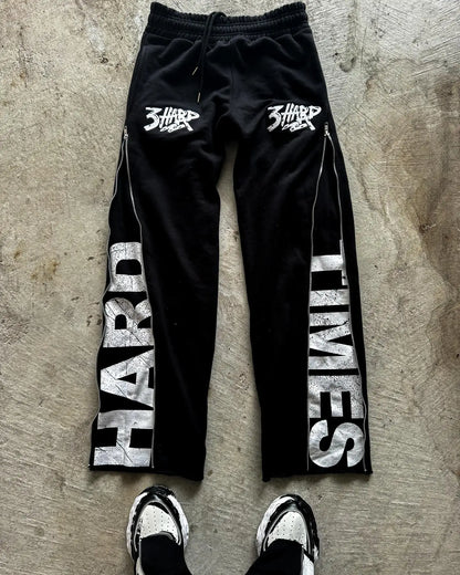 Hip Hop Zipper Men Cargo Pants Straight Fashion