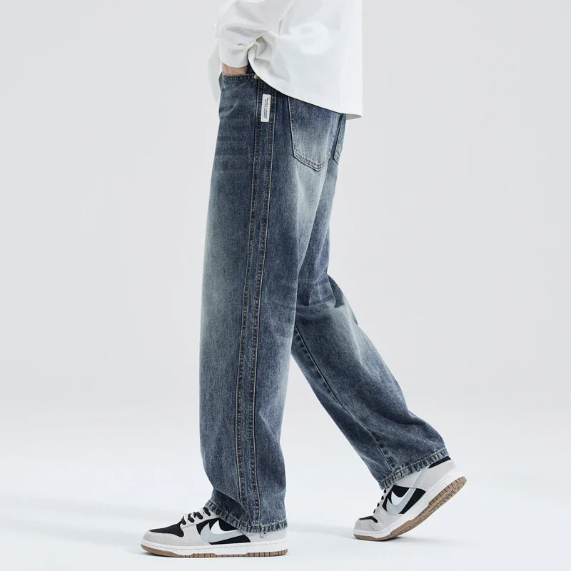 Wide Leg Trendy Denim Jeans Street Wear Summer Autumn