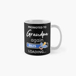 Promoted To Grandpa Again Loading I  Mug Picture Handle Round