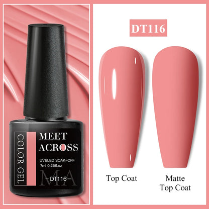 7ml Super Top Coat Gel Nail Base Gel Matte Top Coat Semi-Permanent