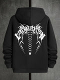 Men's Wing Print High Street Hoodie