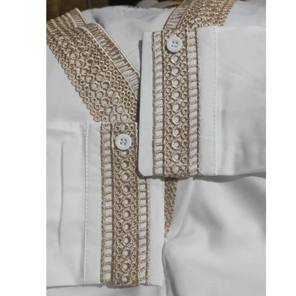 Womens White Chiffon Blouse V Neck Long Sleeve Work Casual Top