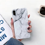 Marmorhülle für Coque iPhone Max, Silikon, weich