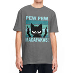 Pew Pew Madafakas T Shirt Cat T-Shirts Streetwear