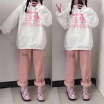 Schicke Y2k Kawaii Japan Style Süße Hose mit hoher Taille