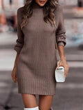 Women Chrismast Pit-stripe Turtleneck Autumn Winter