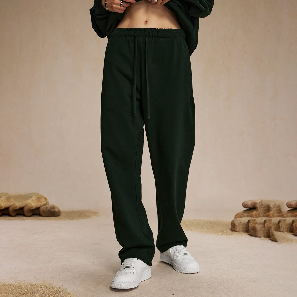 Vintage Trendy Drawstring Casual Sports Pants