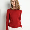 Womens Cashmere Blend Sweater Slim Fit O Neck Knit Pullover Plus Size