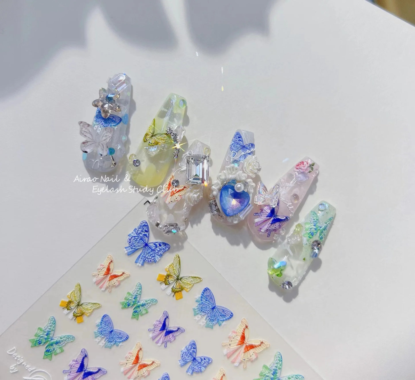 Bronzing Gilded Butterfly Nail Art