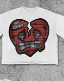 Y2K Sad Smiling Face Oversized T-Shirt