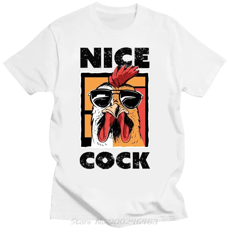 Funny Nice Cock Chicken Graphic Men T-Shirt