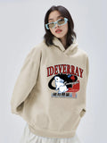 Velvet Thickened Loose Casual Hoody Retro Trendy