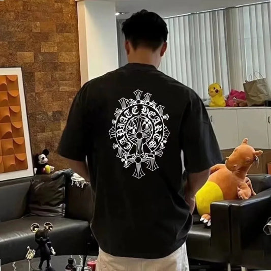 Harajuku Simple Style T-shirt High Quality Printed Pattern Street